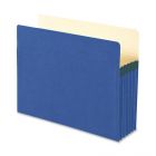 Smead TUFF Pocket Colored Top Tab File Pocket Letter - 8.50" x 11" - Tyvek - Blue