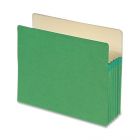 Smead TUFF Pocket Colored Top Tab File Pocket Letter - 8.5" x 11" - Green