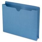 Smead Colored File Jacket - 50 per box Letter - 8.50" x 11" - 2" Expansion  -  11 pt. - Blue