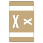 Smead AlphaZ ACCS Color Coded Alphabetic Label - 1" Width x 1.62" Length - Light Brown