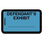 Tabbies Tabbies Defendant's Exhibit Legal File Labels - 252 per pack - Blue