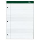 Tops Double Docket Legal Pad - 100 sheets per pad - College Ruled - 8.50" x 11.75" - White