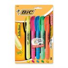 BIC Retractable Assorted Highlighter - 5 Pack