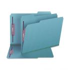 Smead Colored Pressboard Fastener Folder - 8.50" x 11" - Blue