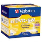 Verbatim DataLifePlus 94839 DVD Rewritable Media - DVD+RW - 4x - 4.70 GB - 10 Pack Slim Case - 10 per pack