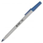 Business Source Ballpoint Stick Pen, Blue - 12 Pack