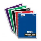 Tops 3-Subject Notebook - 120 Sheet - College Ruled - Letter - 8.50" x 11"