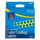 Avery Round Color Coded Label - 450 per pack