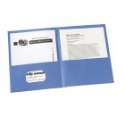 Avery Two Pocket Folder - 25 per box Letter - 8.50" x 11" - Light Blue