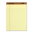 Tops Ruled Legal Pad - 50 Sheet - 16.00 lb - 8.50" x 11.75" - Canary Paper