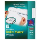 Avery Index Maker Clear Label Divider - 12 per set