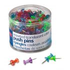 OIC Translucent Push Pins - 200 per pack