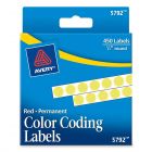 Avery 0.25" Round Color Coded Label - 450 per pack