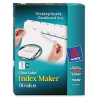 Avery Index Maker Clear Label Divider - 75 per box