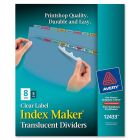 Avery Index Maker Easy Apply Clear Label Divider - 5 per pack