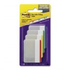 Post-it Durable Flat File Tab - 24 per pack Write-on - 24 / Pack - Assorted Tab