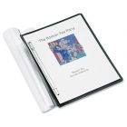 Accohide Frosted Front Report Cover Letter - 8.5" x 11" -Frost, Black