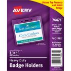 Avery Top Loading Horizontal Badge Holder - 25 per pack