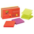Post-it Super Sticky Electric Glow Pop-up Notes - 10 per pack - 3" x 3"