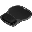 Fellowes Easy Glide Gel Wrist Rest and Mouse Pad - Black