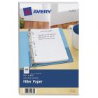 Avery Mini Binder Filler Paper - 100 per pack - College Ruled - 5.50" x 8.50"