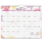 Day Runner Watercolors Monthly Wall Calendar