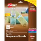Avery 9.75" x 1.25" Rectangle Wraparound Durable Labels - 40 per pack