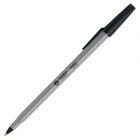 Business Source Bulk Pack Ballpoint Stick Pens, Black - 60 Pack