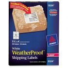 Avery 3.33" x 4" Rectangle Weather Proof Mailing Label (Laser) - 300 per pack