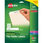 Avery 0.66" x 3.43" Rectangle Removable Filing Labels - 750 Per Pack