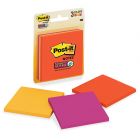 Post-it Super Sticky Note - 3 per pack - Assorted