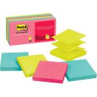 Post-it Pop-up Notes in Neon Colors - 12 per pack - 3" x 3" - Assorted Neon