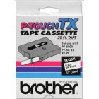 Brother OEM TX2311 Black on White Tape
