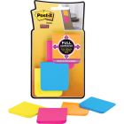 Post-it Super Sticky Full Adhesive Notes - 200 sheets per pack - 2" x 2" - Assorted