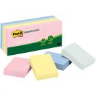 Post-it Sunwashed Pier Recycled Notes - 12 per pack  - 1.50" x 2" - Assorted