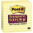Post-it Super Sticky Note - 6 per pack - 4" x 4" - Yellow