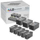 Compatible Set of 8 Replacements for Dell Series 22 Black and Color Ink