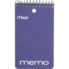 Mead Coil Memo Notebook - 60 Sheet - College Ruled - 3" x 5"