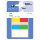 Sparco 1" Durable Tabs - 80 per pack