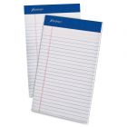 Ampad Perforated Ruled Pads - 50 Sheets - 5" x 8" - White