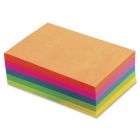 TOPS Fluorescent Memo Sheets - 500 Sheets - 20 lb - 4" x 6" - Assorted Paper
