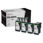 LD InkPods&trade; Replacements for Canon PG-245XL Black Ink Cartridge (4-Pack with OEM printhead)