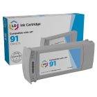LD Remanufactured Cyan Ink Cartridge for HP 91 (C9467A)