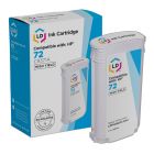 LD Remanufactured HY Cyan Ink Cartridge for HP 72 (C9371A)