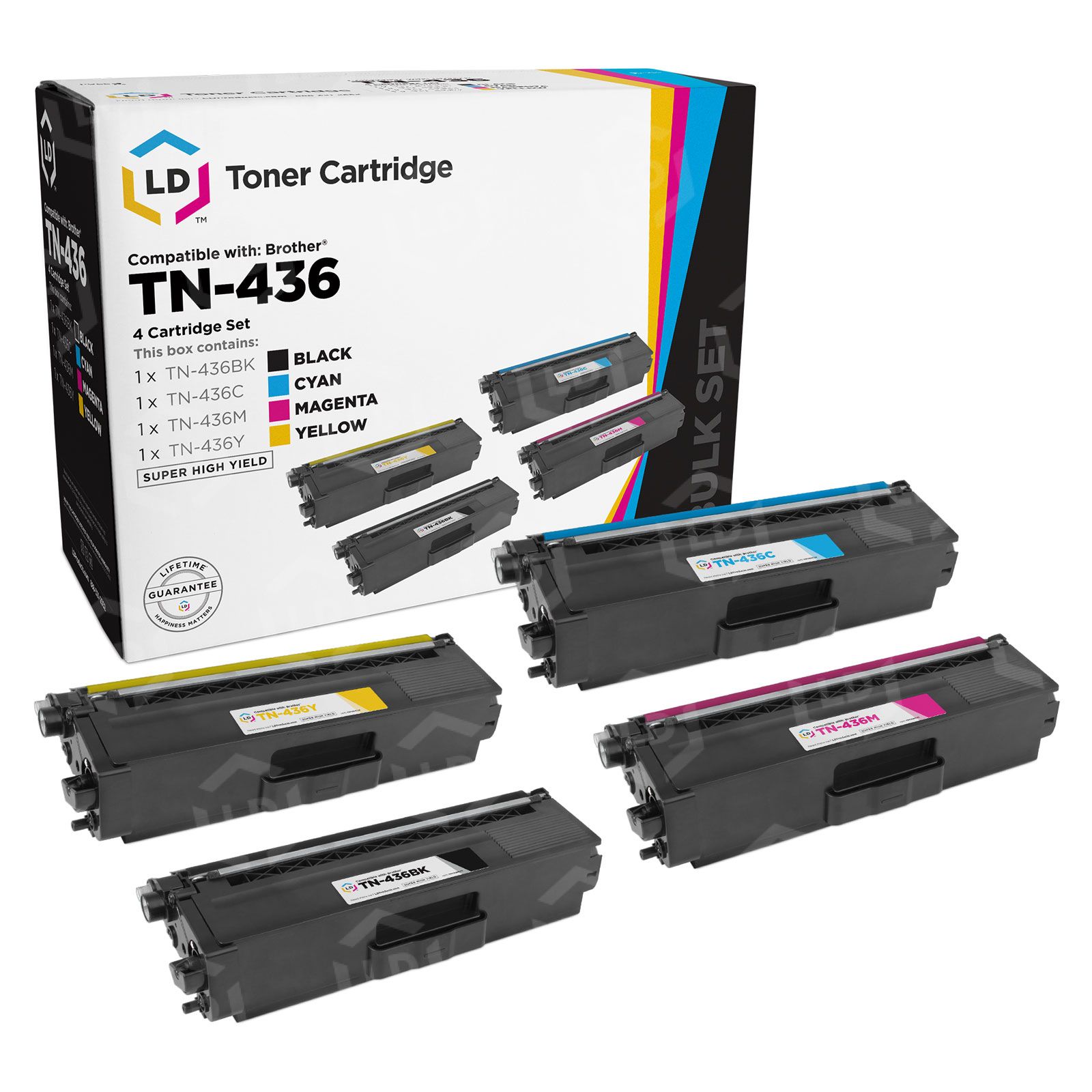 Toner Brother TN328 Magenta Compatible Qualitoner - Pour HL-4570CDW, MFC-9970CDW