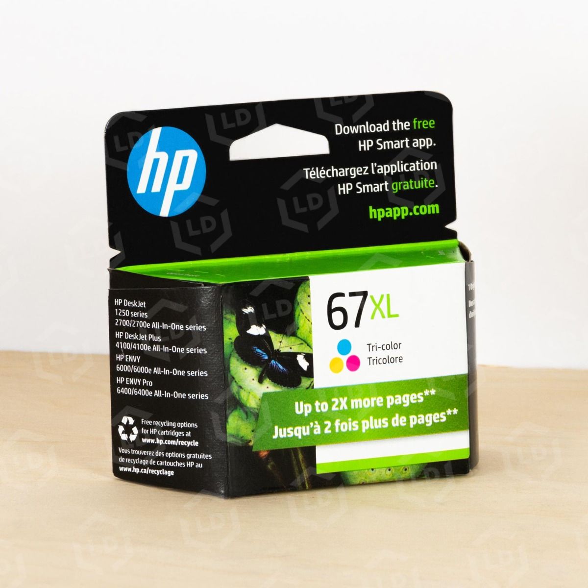 Original HP 67XL Ink Cartridge, High Yield Color 3YM58AN - LD Products