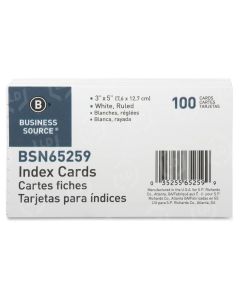 Business Source Ruled Index Cards