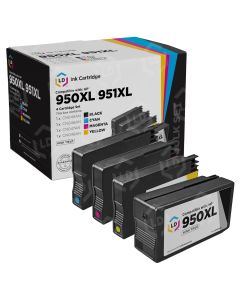 LD Compatible Set of 4 Inkjet Cartridges for HP 950XL & 951XL