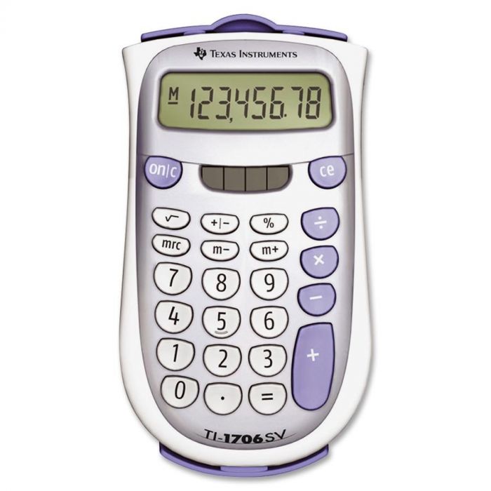 1 Eight-Digit LCD -:- Sold as 2 Packs of Total of 2 Each by Texas Instruments / Texas Instruments : TI-1795SV Handheld Calculator 