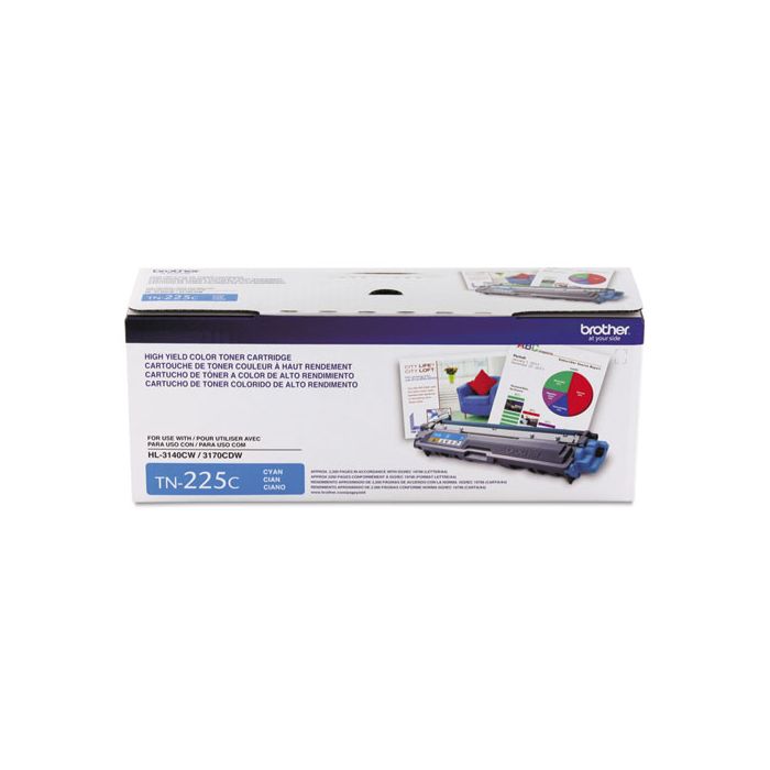 Original Brother TN-225C High-Yield Cyan Laser Toner Find Lower Prices on Compatibles! - LD Products